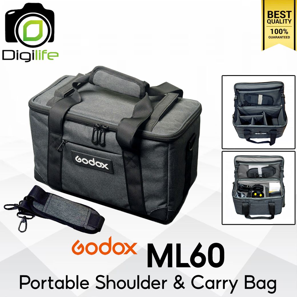 Godox Bag ML60 - Portable Shoulder &amp; Carry Bag กระเป๋า ใส่ กล้อง แฟลช LED &amp; Accessories