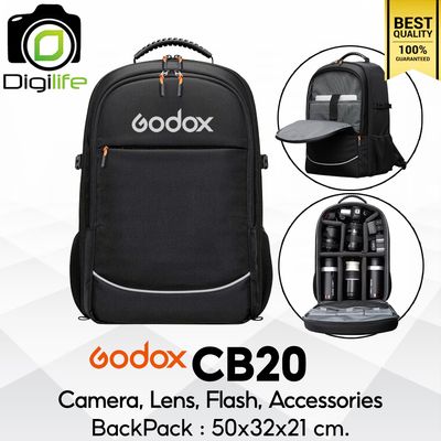 Godox Bag CB20 Backpack For Camera , Flash , Accessories กระเป๋ากล้อง กระเป๋าไฟ และ อุปกรณ์