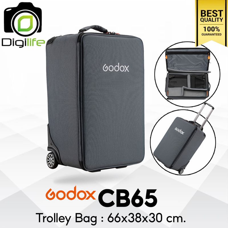 Godox Bag CB65 Trolley Bag For Camera, Flash, LED, Laptop, Accessories กระเป๋าล้อลาก สำหรับ กล้อง และ อุปกรณ์