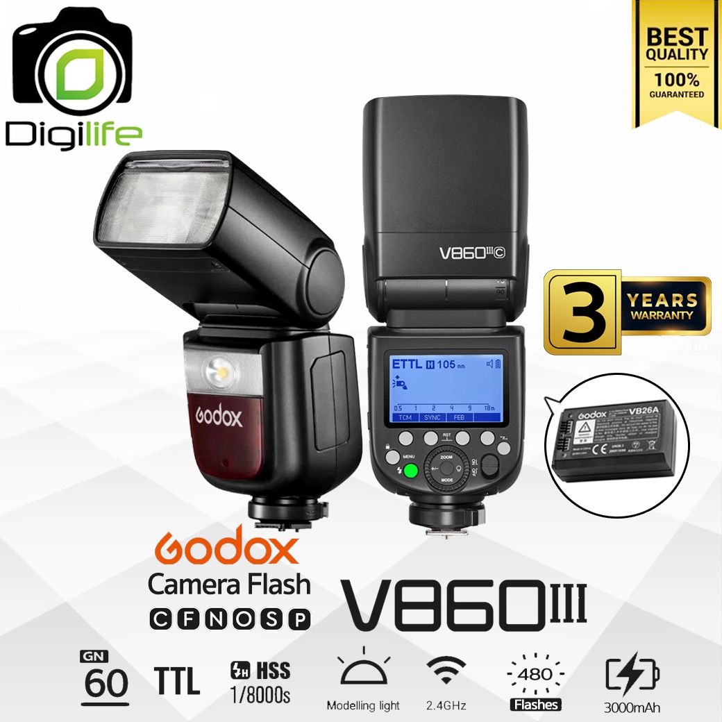Godox Flash V860III - TTL HSS 3000mAh - รับประกันศูนย์ Godox Thailand 3ปี