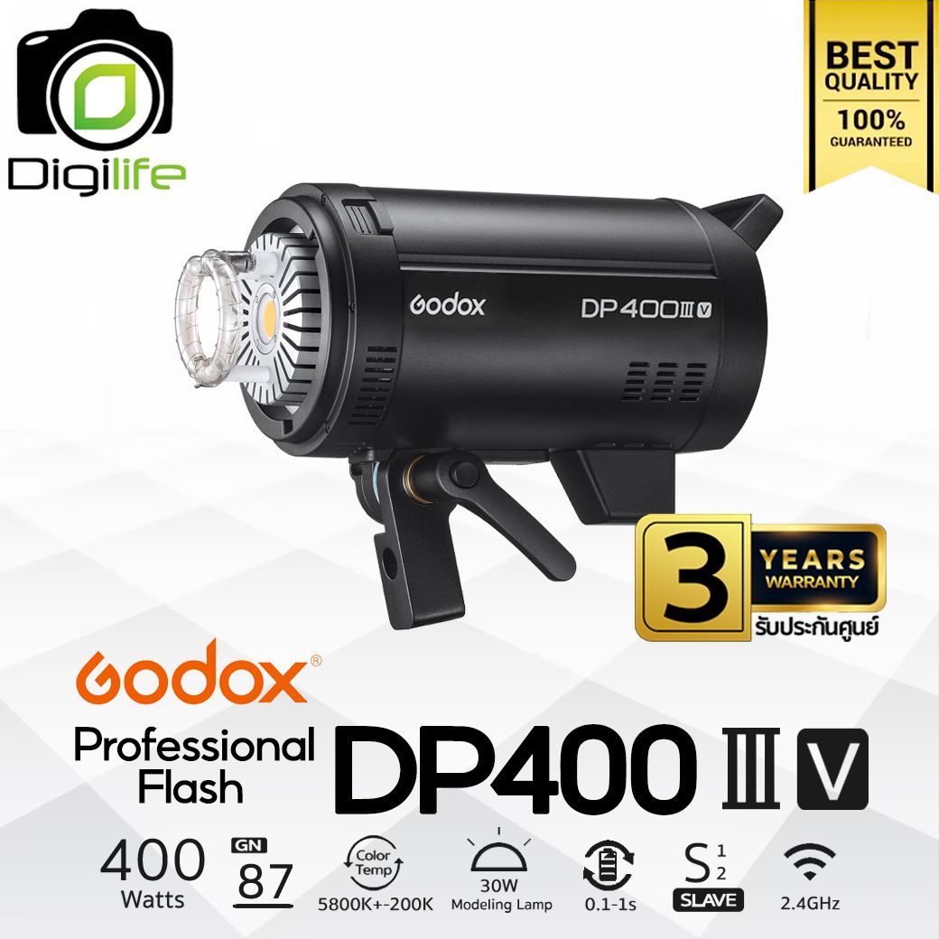 Godox Flash DP400IIIV 400W 5800K Bowen Mount - รับประกันศูนย์ Godox Thailand 3ปี