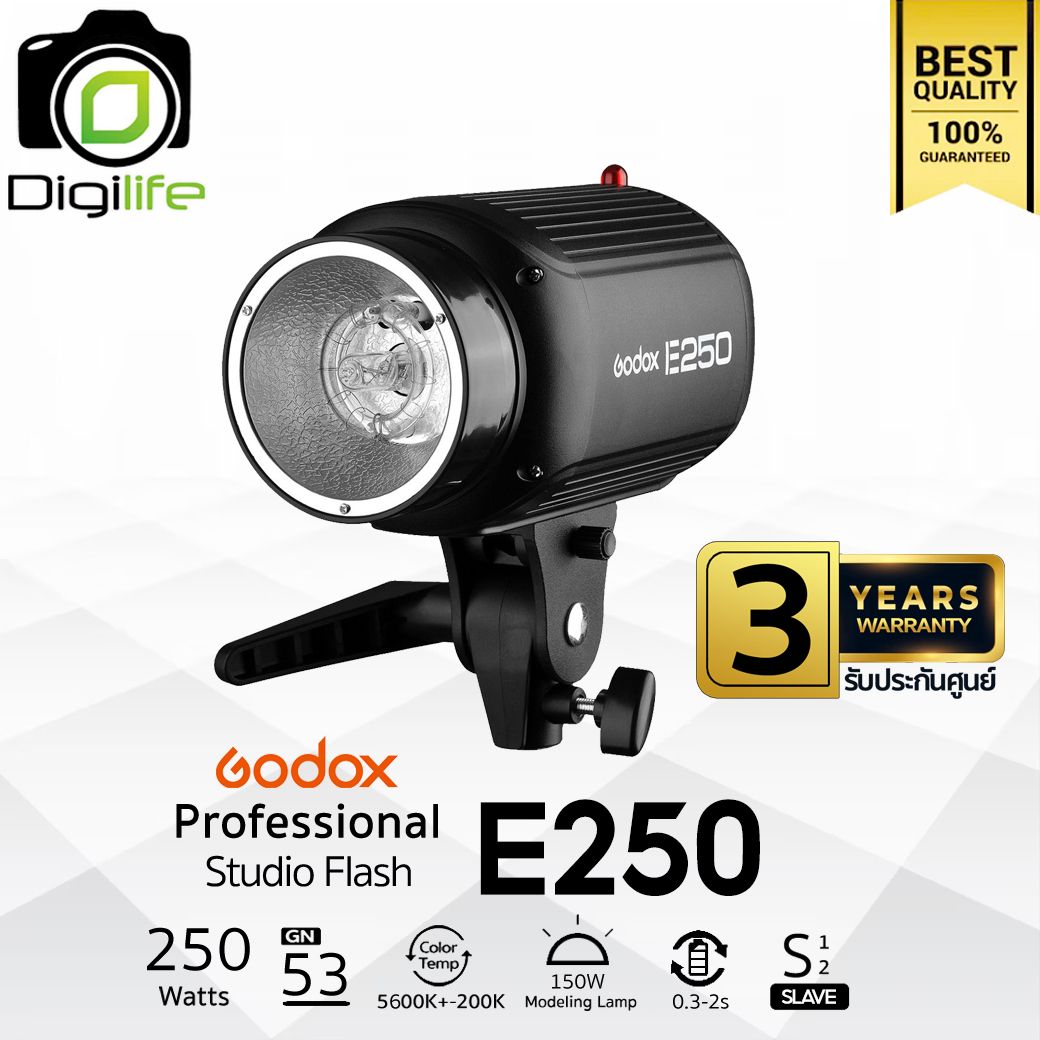 Godox Flash E250 250W 5600K แฟลชสตูดิโอ น้ำหนักเบา - รับประกันศูนย์ Godox Thailand 3ปี