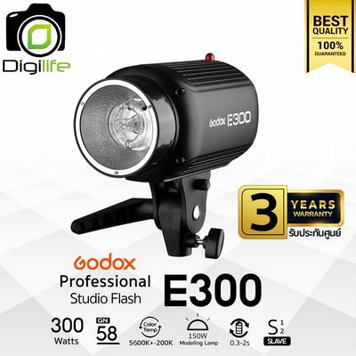 Godox Flash E300 300W 5600K แฟลชสตูดิโอ น้ำหนักเบา - รับประกันศูนย์ Godox Thailand 3ปี