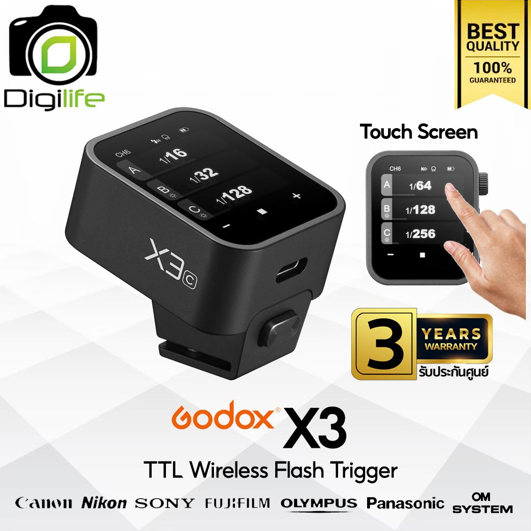 Godox Trigger X3 , TTL Wireless Flash Trigger 2.4GHz - รับประกันศูนย์ Godox Thailand 3ปี