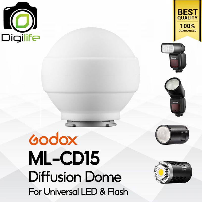 Godox Softbox ML-CD15 Collapsible Diffusion Dome Kit ซ๊อฟบ๊อกทรงกลมสำหรับแฟลชหัวเหลี่ยม แฟลชหัวกลม แฟลชและ LEDเมาท์Godox