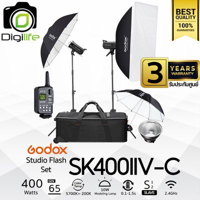 Godox Studio Flash SK400IIV-C SET ชุดแฟลชสตูดิโอ 400W - รับประกันศูนย์ Godox Thailand 3ปี ( SK400II V-C ) Godox Studio Flash SK400IIV-C SET ชุดแฟลชสตูดิโอ 400W - รับประกันศูนย์ Godox Thailand 3ปี ( SK400II V-C )