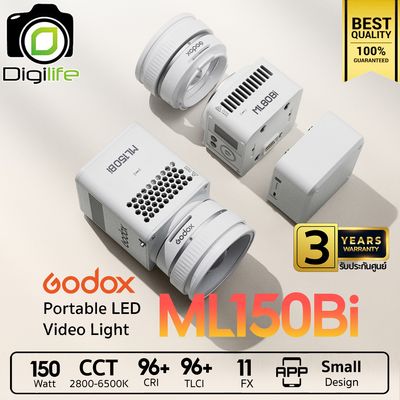 Godox LED ML150Bi - 150W Bi-Color 2800K-6500K - Godox Mount - รับประกันศูนย์ Godox Thailand 3 ปี Godox LED ML150Bi - 150W Bi-Color 2800K-6500K - Godox Mount - รับประกันศูนย์ Godox Thailand 3 ปี