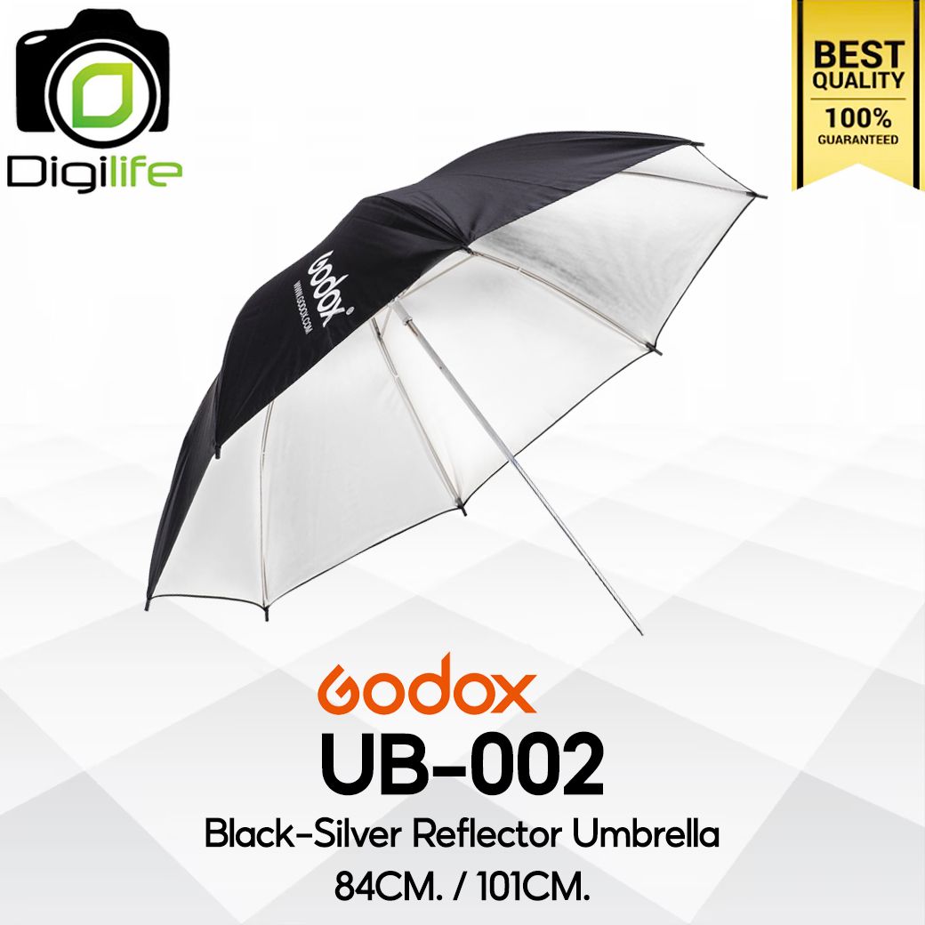Godox Umbrella UB-002 - Black &amp; Silver Reflector 84 / 101 cm. ร่มสะท้อน เงิน-ดำ