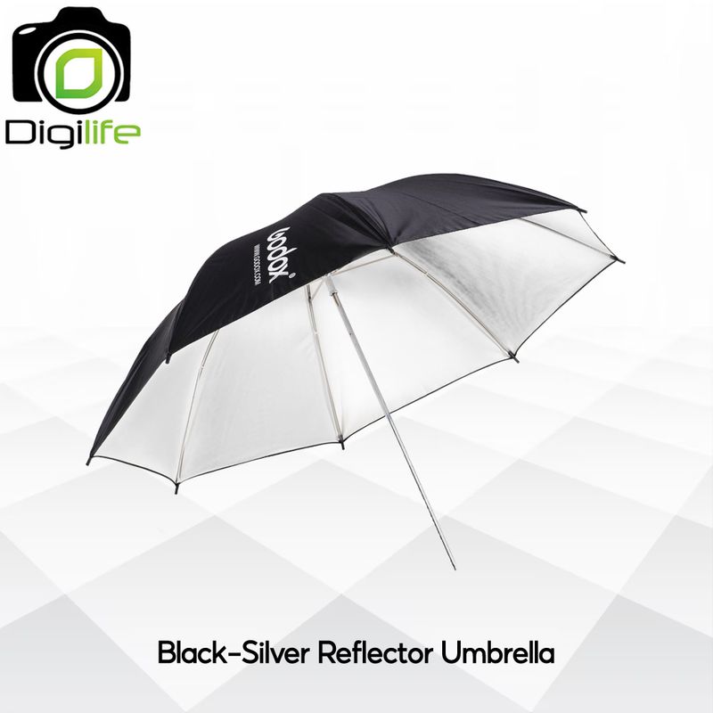 Godox Umbrella UB-002 - Black &amp; Silver Reflector 84 / 101 cm. ร่มสะท้อน เงิน-ดำ