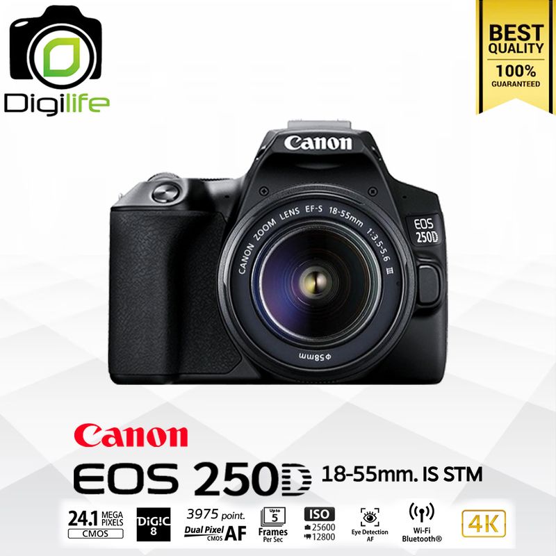 Canon Camera EOS 250D Kit 18-55 mm. - รับประกันร้าน Digilife Thailand 1ปี Canon Camera EOS 250D Kit 18-55 mm. - รับประกันร้าน Digilife Thailand 1ปี