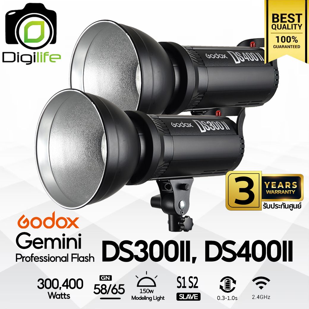 Godox Flash DS300II, DS400II - 5600K - Bowen Mount - รับประกันศูนย์ Godox Thailand 3ปี