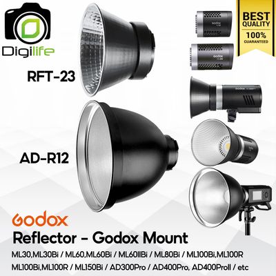 Godox Reflector AD-R12, RFT-23 - Godox Mount - For AD300Pro AD400Pro AD400ProII ML30 ML60 ML60IIBi ML80 ML100 ML150, etc