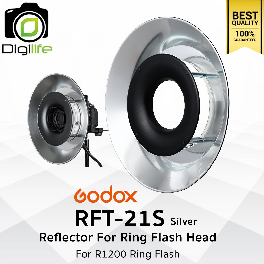 Godox Reflector RFT-21S Silver 38 cm. / 15 inch For Godox Ring Flash Head R1200