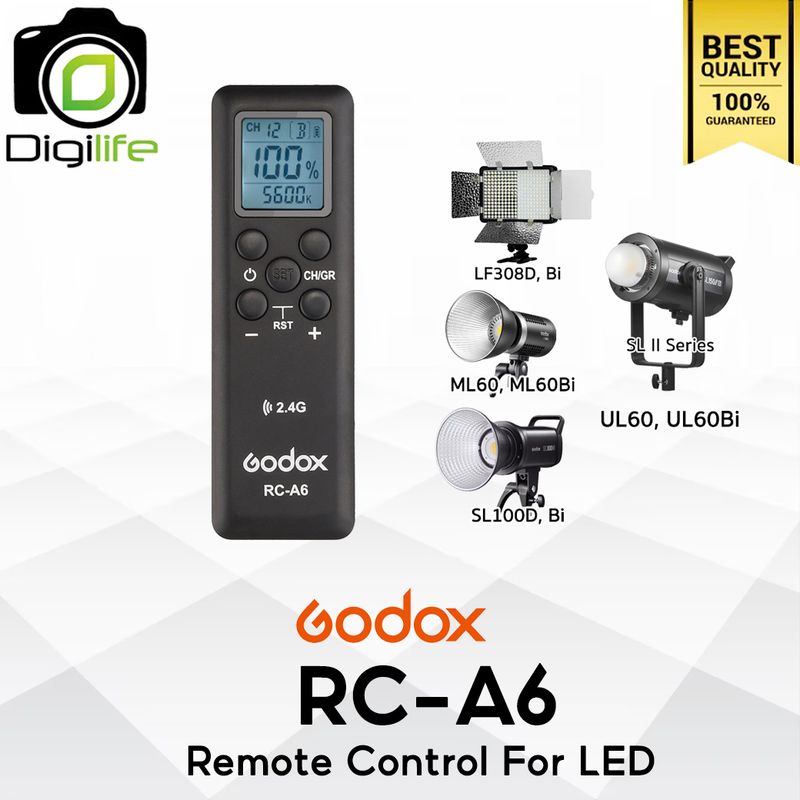 Godox Remote RC-A6 For LED LF308D,Bi / ML60,Bi / UL60-Bi / SL100D,Bi / SL II Series
