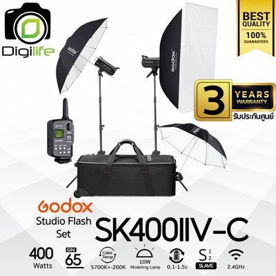 Godox Studio Flash SK400IIV-C SET ชุดแฟลชสตูดิโอ 400W - รับประกันศูนย์ Godox Thailand 3ปี Godox Studio Flash SK400IIV-C SET ชุดแฟลชสตูดิโอ 400W - รับประกันศูนย์ Godox Thailand 3ปี