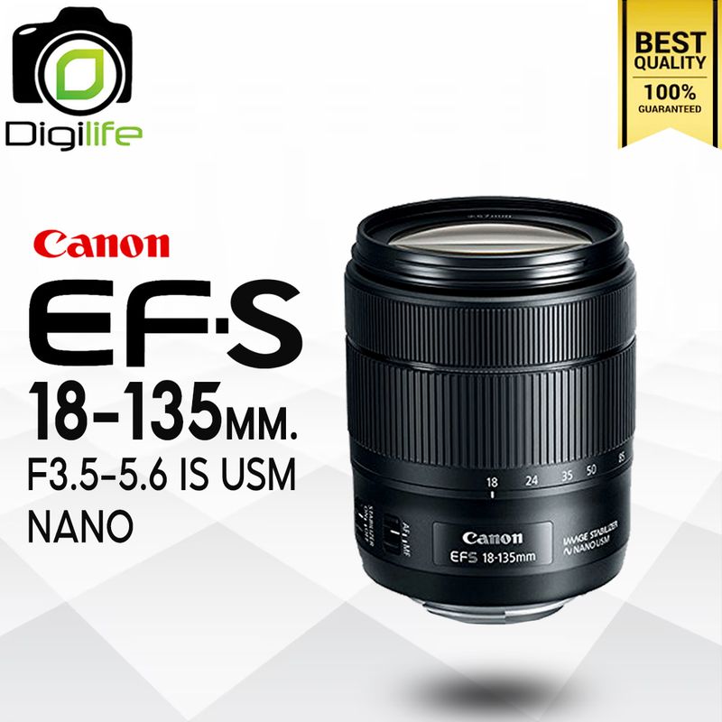 Canon Lens EF-S 18-135 mm. F3.5-5.6 IS USM NANO - รับประกันร้าน Digilife Thailand 1ปี Canon Lens EF-S 18-135 mm. F3.5-5.6 IS USM NANO - รับประกันร้าน Digilife Thailand 1ปี