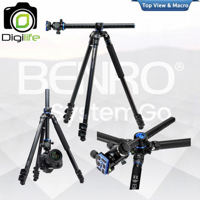 Benro Tripod GA157F B1G GoClassic 1 ขาตั้งกล้อง อเนกประสงค์ Monopod, Top View, กางราบ, กลับหัว