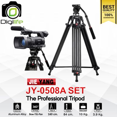 Jieyang Tripod JY-0508A SET  ขาตั้ง ขาตั้งกล้อง หัวน้ำมัน , ขาตั้งกล้องวิดีโอ