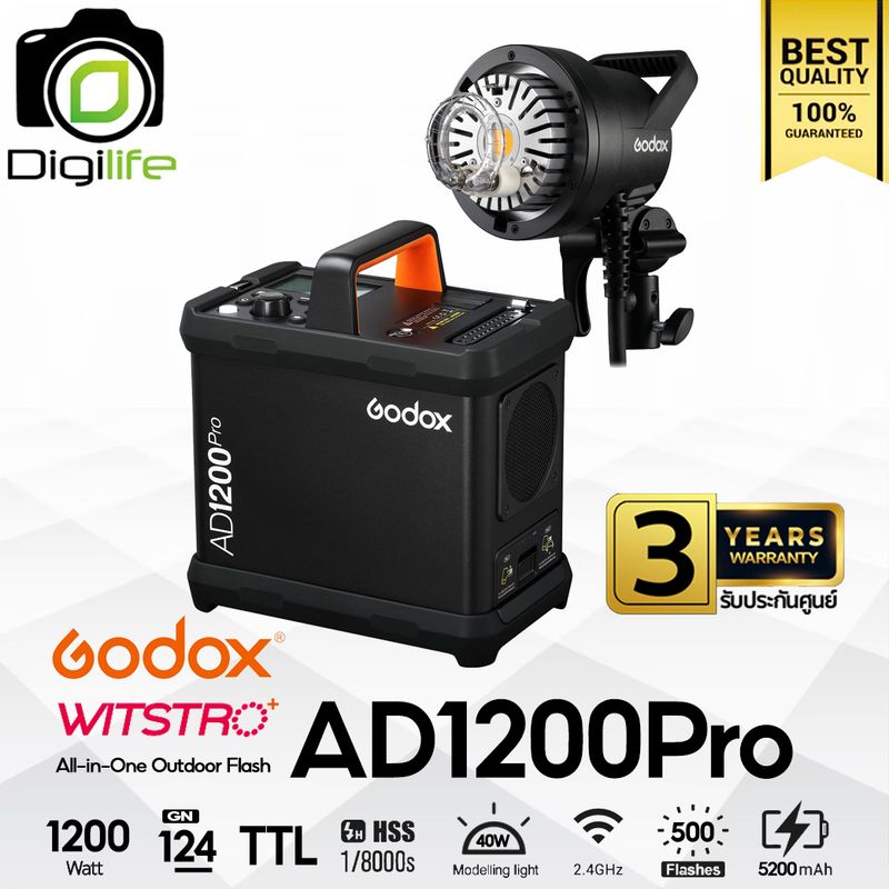 Godox Flash AD1200Pro TTL HSS 1200W Bowen Mount - รับประกันศูนย์ GodoxThailand 3ปี