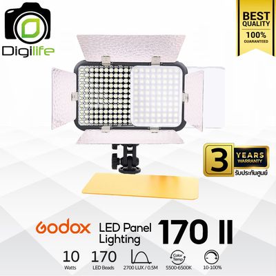 Godox LED 170 II (แสงขาวอย่างเดียว) 10W 5500K-6500K - รับประกันศูนย์ Godox Thailand 3ปี Godox LED 170 II (แสงขาวอย่างเดียว) 10W 5500K-6500K - รับประกันศูนย์ Godox Thailand 3ปี