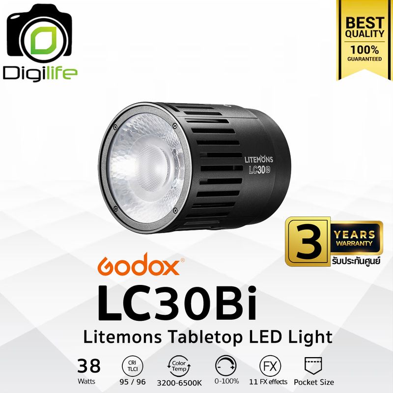 Godox LED LC30Bi 38W 3200-6500K CRI95 TLCI96 - รับประกันศูนย์ Godox Thailand 3ปี