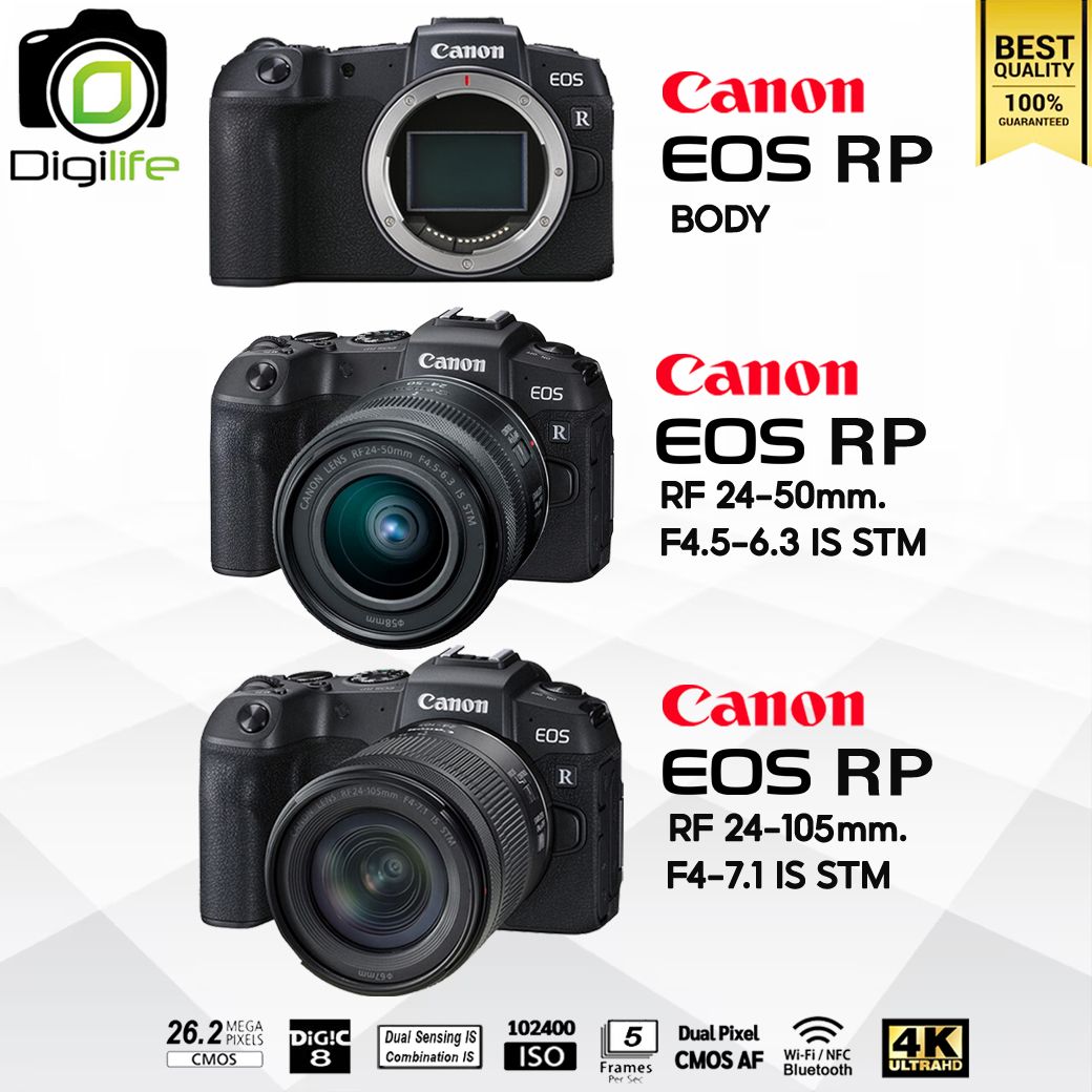 Canon Camera EOS RP Body, RP Kit ( RF 24-50 mm, RF 24-105 mm.)