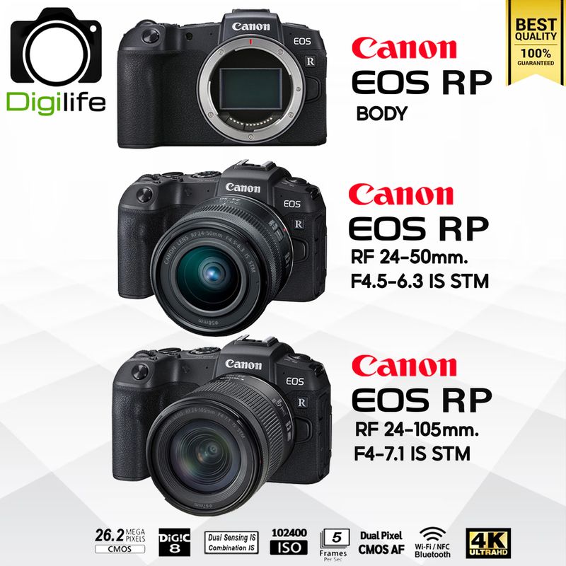 Canon Camera EOS RP Body, RP Kit ( RF 24-50 mm, RF 24-105 mm.) Canon Camera EOS RP Body, RP Kit ( RF 24-50 mm, RF 24-105 mm.)