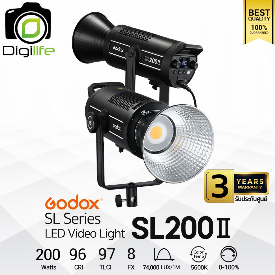 Godox LED SL200II 20W 5600K ( แสงขาว ) Bowen Mount