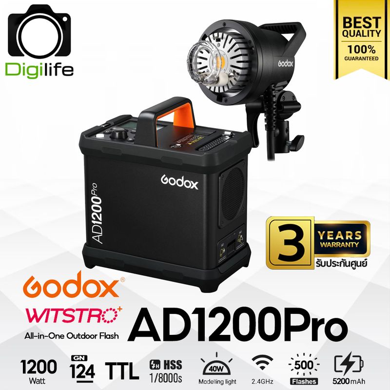 Godox Flash AD1200Pro 1200W - TTL, HSS, Lithium Battery - Bowen Mount Godox Flash AD1200Pro 1200W - TTL, HSS, Lithium Battery - Bowen Mount