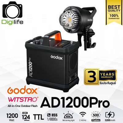 Godox Flash AD1200Pro 1200W - TTL, HSS, Lithium Battery - Bowen Mount