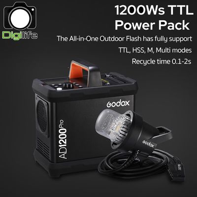 Godox Flash AD1200Pro 1200W - TTL, HSS, Lithium Battery - Bowen Mount