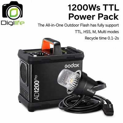 Godox Flash AD1200Pro 1200W - TTL, HSS, Lithium Battery - Bowen Mount