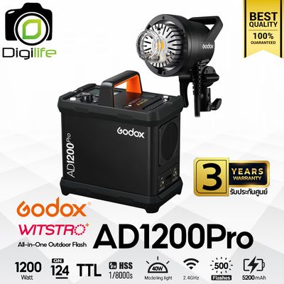 Godox Flash AD1200Pro 1200W - TTL, HSS, Lithium Battery - Bowen Mount