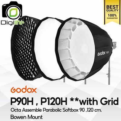 Godox Softbox P90H, P120H - 90 / 120 cm - Octa Assemble Parabolic + Grid - Bowen ( P90, P90G, P90L, P120, P120G, P120L ) Godox Softbox P90H, P120H - 90 / 120 cm - Octa Assemble Parabolic + Grid - Bowen ( P90, P90G, P90L, P120, P120G, P120L )