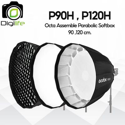 Godox Softbox P90H, P120H - 90 / 120 cm - Octa Assemble Parabolic + Grid - Bowen ( P90, P90G, P90L, P120, P120G, P120L )