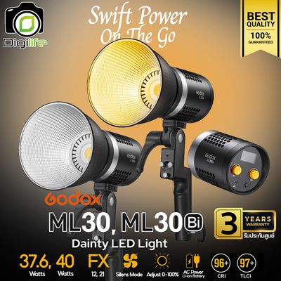Godox LED ML30, ML30Bi ( 37.6W, 40W ) Portable - Godox Mount Godox LED ML30, ML30Bi ( 37.6W, 40W ) Portable - Godox Mount