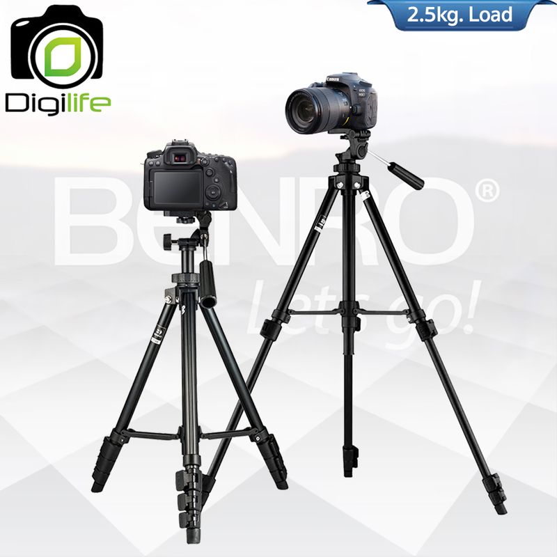 Benro Tripod T560 ขาตั้งกล้องน้ำหนักเบา เหมากับกล้อง DSLR , มิลเรอร์เลส, คอมแพ็ค , กล้องวิดีโอ