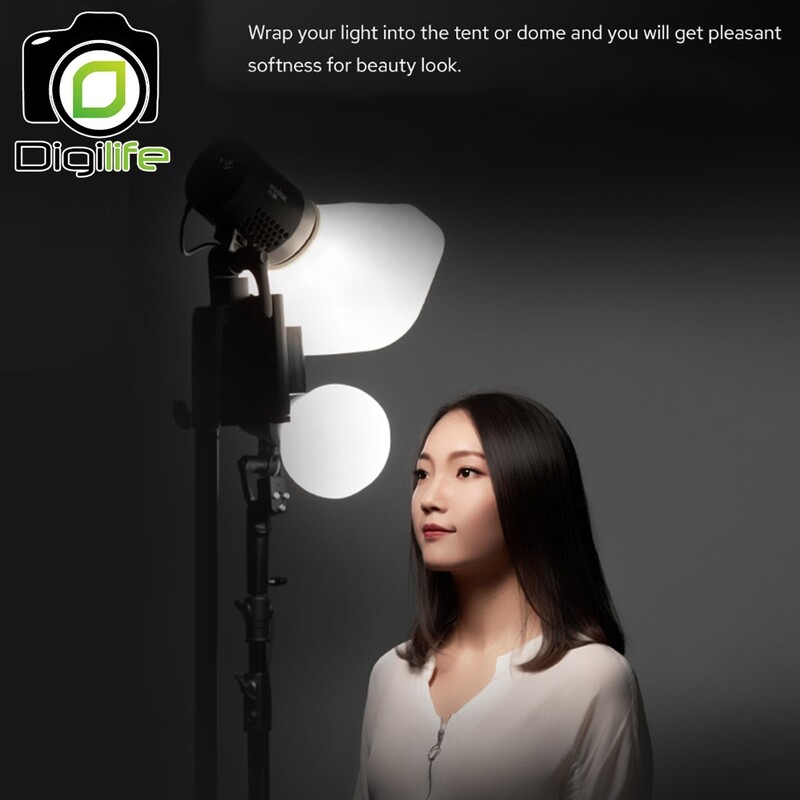 Godox Softbox ML-CD15 Collapsible Diffusion Dome Kit ซ๊อฟบ๊อกทรงกลมสำหรับแฟลชหัวเหลี่ยม แฟลชหัวกลม แฟลชและ LEDเมาท์Godox