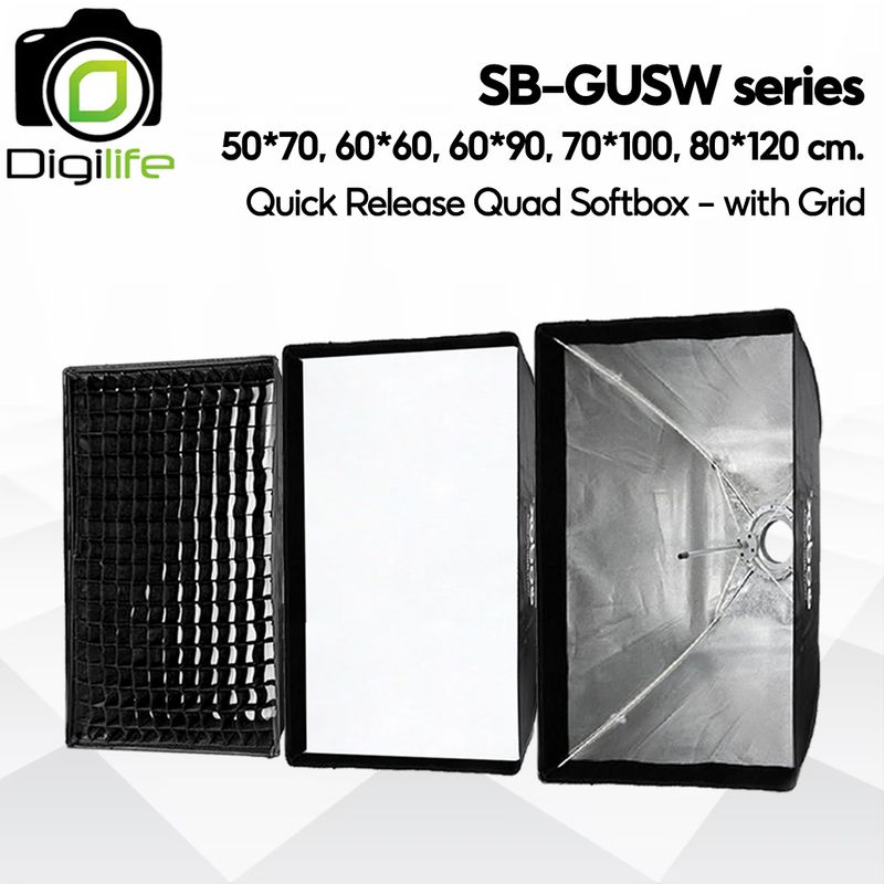 Godox Softbox SB-GUSW 50*70, 60*60, 60*90, 70*100, 80*120 cm. Quick Release Octa Softbox - With Grid - Bowen ( SB-GUE )