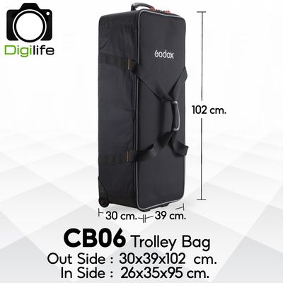 Godox Bag CB06 Trolley Bag For Studio Set ,Tripod, Light Stand, Accessories กระเป๋าล้อลาก กระเป๋าชุดไฟ กระเป๋าขาไฟ