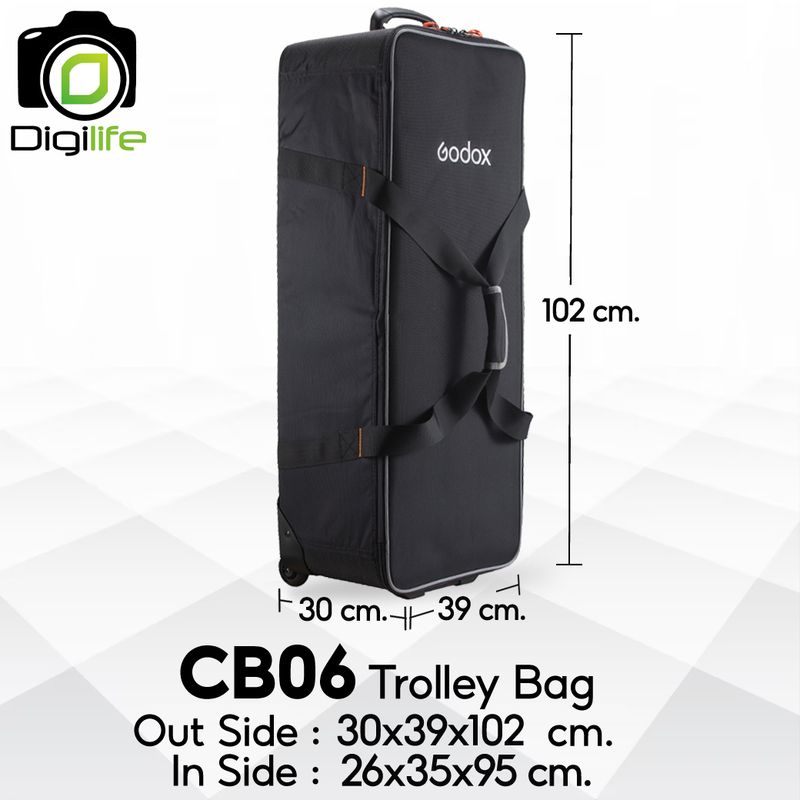 Godox Bag CB06 Trolley Bag For Studio Set ,Tripod, Light Stand, Accessories กระเป๋าล้อลาก กระเป๋าชุดไฟ กระเป๋าขาไฟ