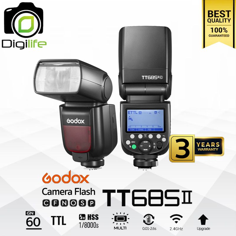 Godox Flash TT685II TTL HSS - รับประกันศูนย์ Godox Thailand 3ปี Godox Flash TT685II TTL HSS - รับประกันศูนย์ Godox Thailand 3ปี