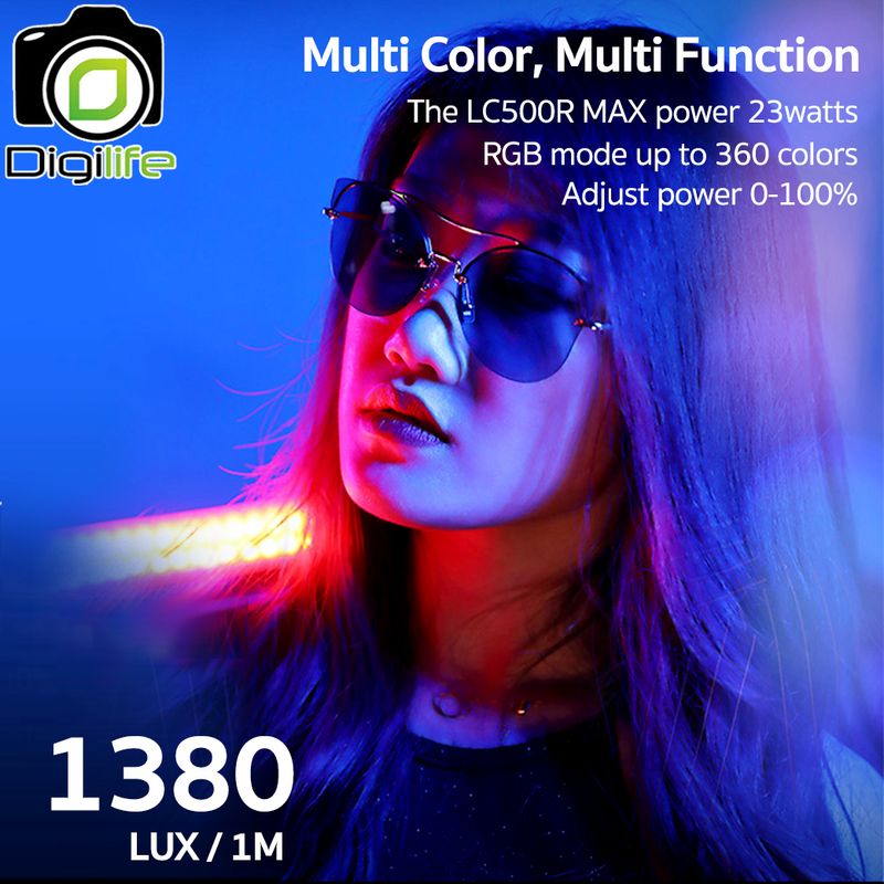 Godox LED LC500R - 23W, RGB, CCT 2500K-8500K, Stick &amp; Tube, Lithium Battery, Portable LED