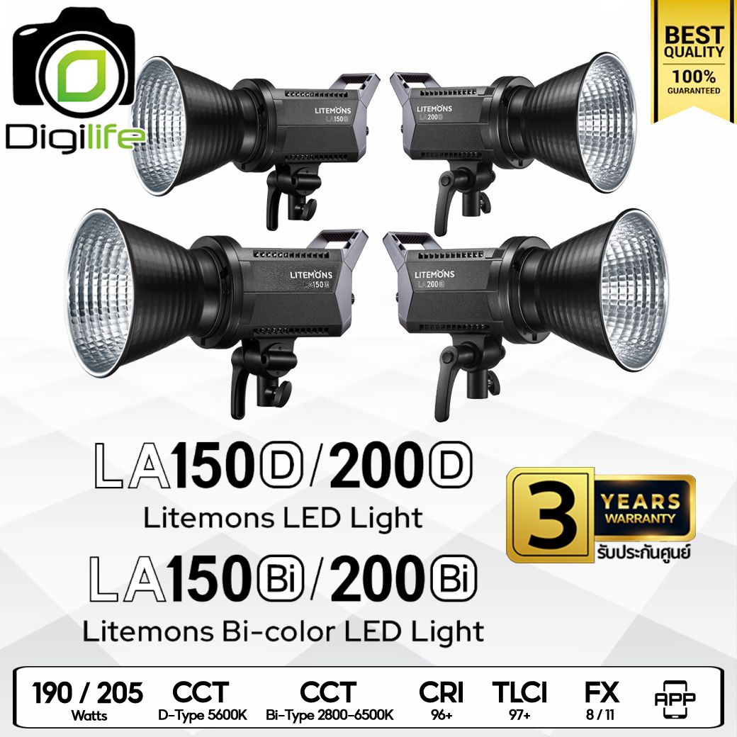 Godox LED Litemons LA150D, LA150Bi, LA200D, LA200Bi - Bowen Mount - รับประกันศูนย์ Godox Thailand 3ปี