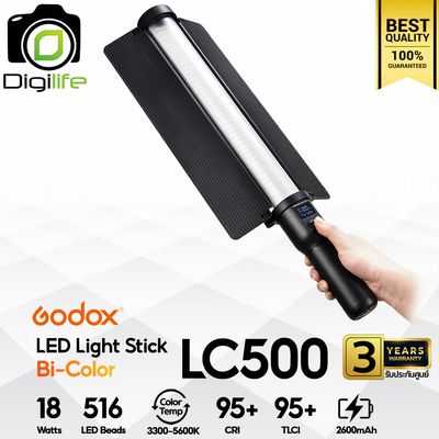 Godox LED LC500 - 18W, Bi-Color 3300K-5600K, Stick &amp; Tube, Lithium Battery, Portable LED