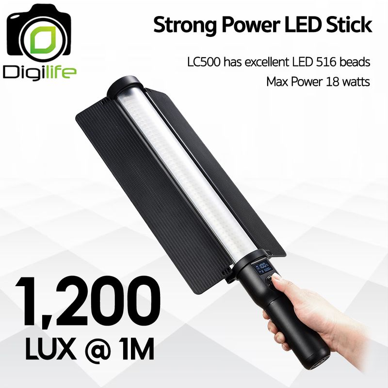 Godox LED LC500 - 18W, Bi-Color 3300K-5600K, Stick &amp; Tube, Lithium Battery, Portable LED