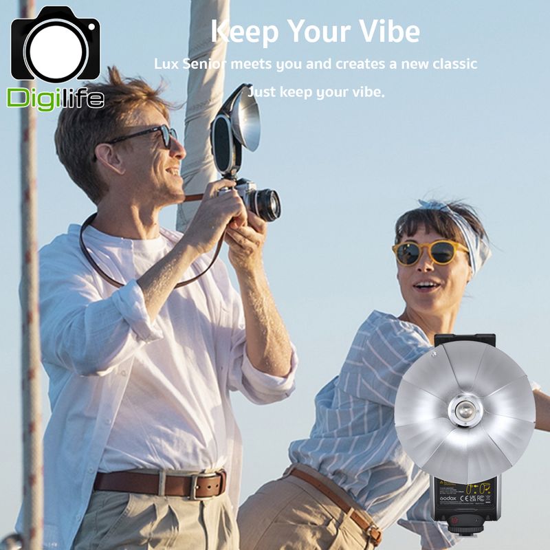 Godox Flash Lux Senior - Retro Camera Flash, Manual, Lithium Battery