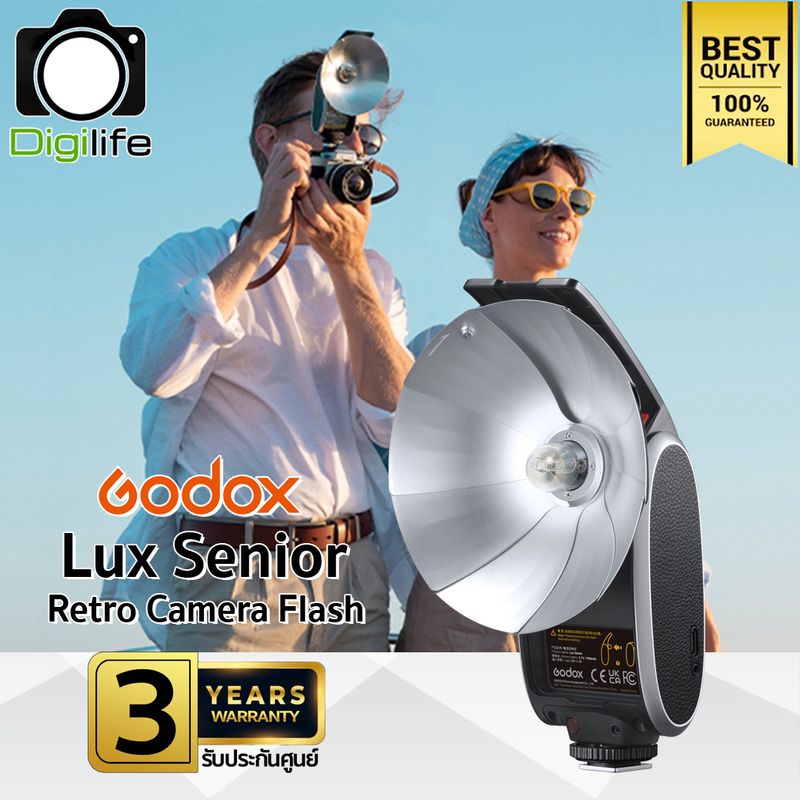 Godox Flash Lux Senior - Retro Camera Flash, Manual, Lithium Battery Godox Flash Lux Senior - Retro Camera Flash, Manual, Lithium Battery