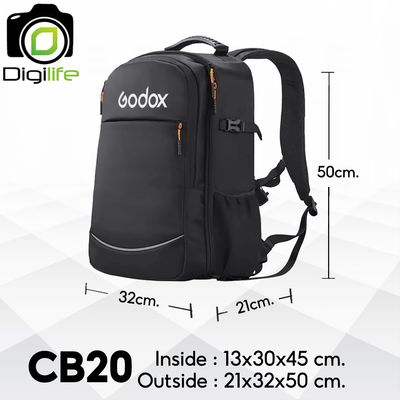 Godox Bag CB20 Backpack For Camera , Flash , Accessories กระเป๋ากล้อง กระเป๋าไฟ และ อุปกรณ์