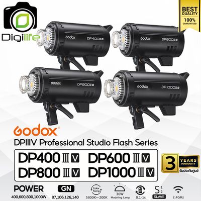 Godox Flash DP400IIIV, DP600IIIV, DP800IIIV, DP1000IIIV -5800K แสงขาว - Bowen Mount